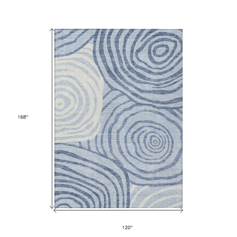 HomeRoots Abstract Transitional Rectangle Outdoor Rug