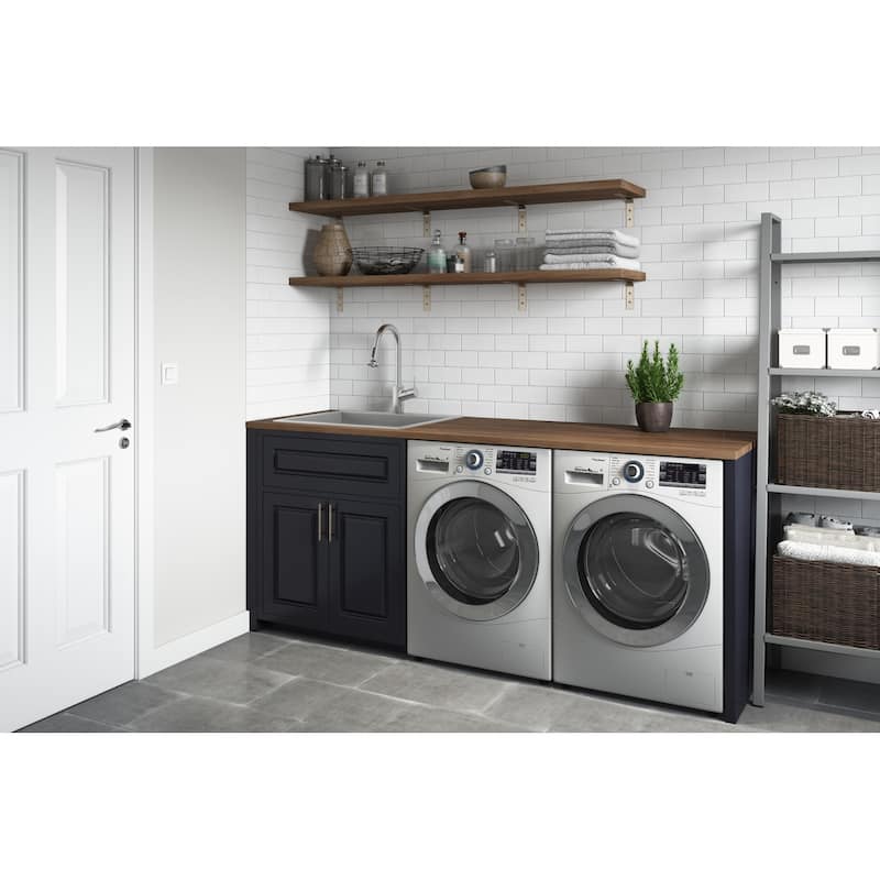 Ruvati Topmount Laundry Utility Sink 25" x 22" x 12" Deep 16 Gauge Stainless Steel - RVU6010 - 25" X 22"
