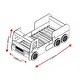 preview thumbnail 4 of 9, Wood Little Heroes Fire Truck Bed,Twin Size