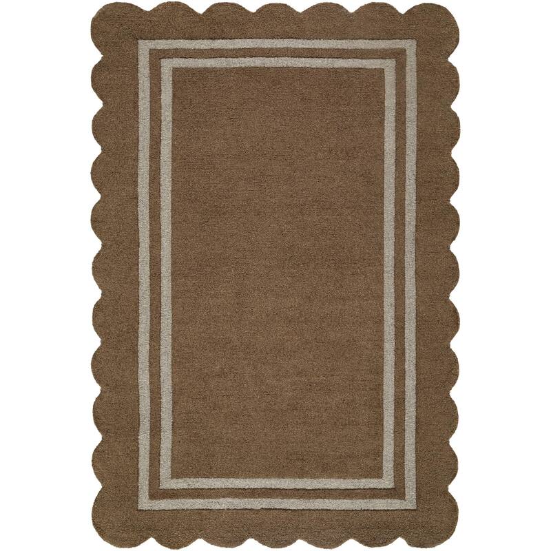 Livabliss Scalloped Modern & Contemporary Area Rug