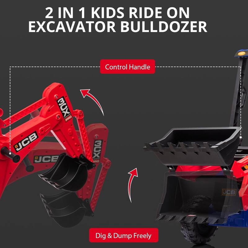 4 in 1 JCB Ride On Excavator
