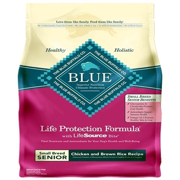 Blue Buffalo Dog Senior Small Breed Chicken Brown Rice 15 Lbs. - 15 lbs. Opens flyout.