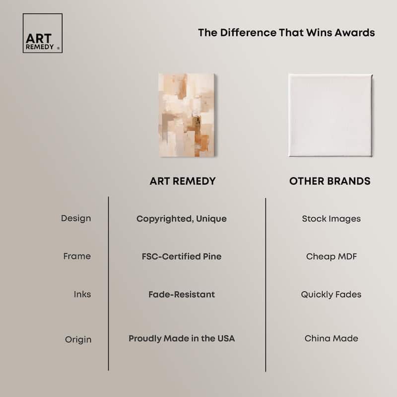 Sandstone Hush Canvas by Art Remedy, Gallery Wrapped