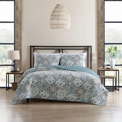 Stone Cottage Arell Reversible Cotton Quilt Set