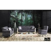Aso Modern One Sofa One Love Seat One Chair Living Room Set - Bed Bath