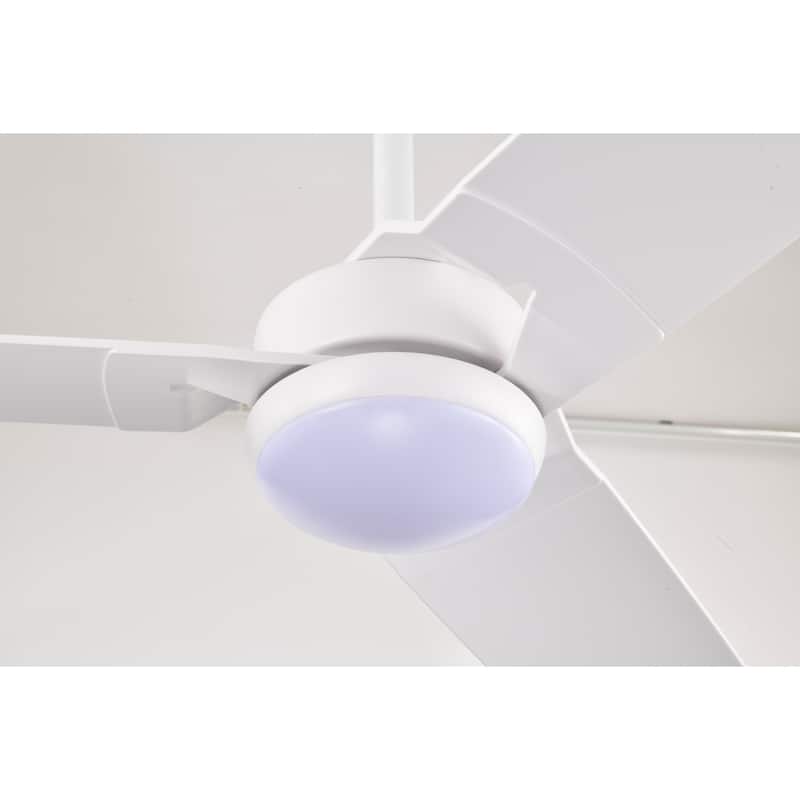 Hestrune 52-inch White LED Lighted Ceiling Fan