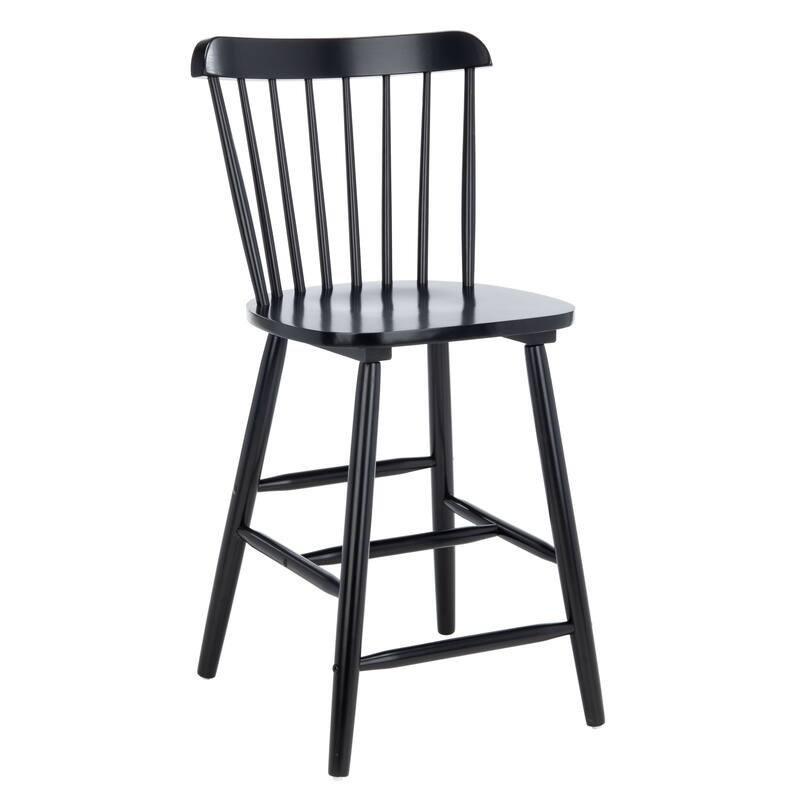 SAFAVIEH Arra 24-inch Spindle Farmhouse Counter Stool (Set of 2) - 19.9" x 20.1" x 43.1" - 20"W x 20"D x 38"H