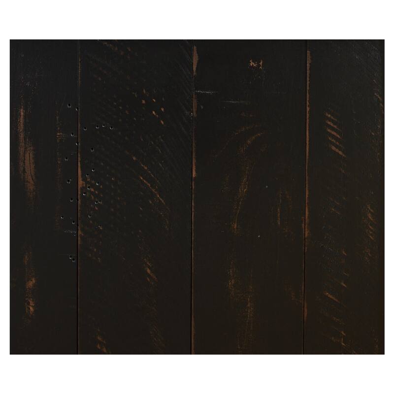 Valebeck Black/Brown Pinewood Rectangular End Table