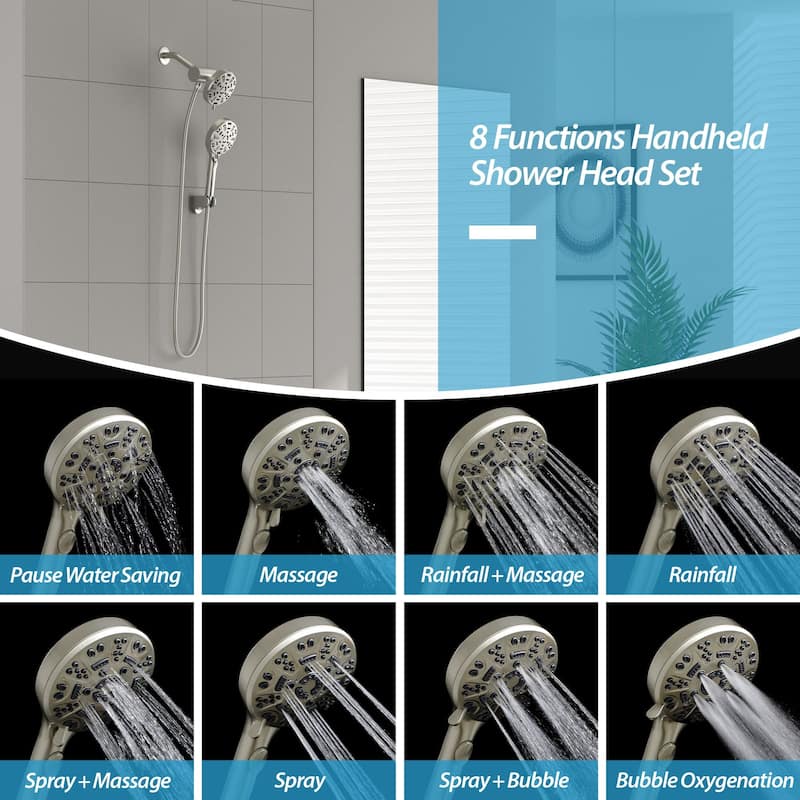 Lordear 1.75 GPM Multi Function Hand Shower Package with Pause Switch