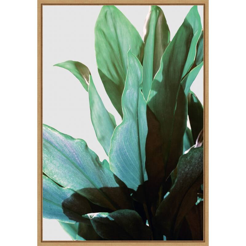 Green Leaves by Gemma Bardot (23 x 33 in.), Framed Canvas Wall Art Print