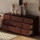 preview thumbnail 45 of 56, Timechee 63'' W Dresser White Chest Srorage Cabinet Lacquer Drawers