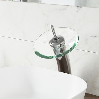 VIGO Waterfall 12" H Single Handle Single Hole Bathroom Vessel Faucet