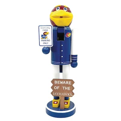 12" Kansas Beware of the Jayhawks Nutcracker