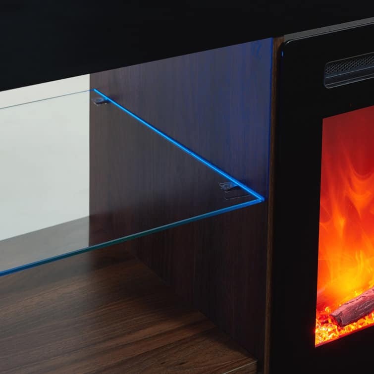 78.7'' Wood Media Console TV Stand Classic Entertainment Center