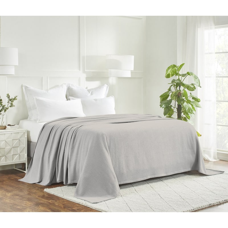 Superior Waffle Weave Honeycomb Knit Soft Cotton Blanket