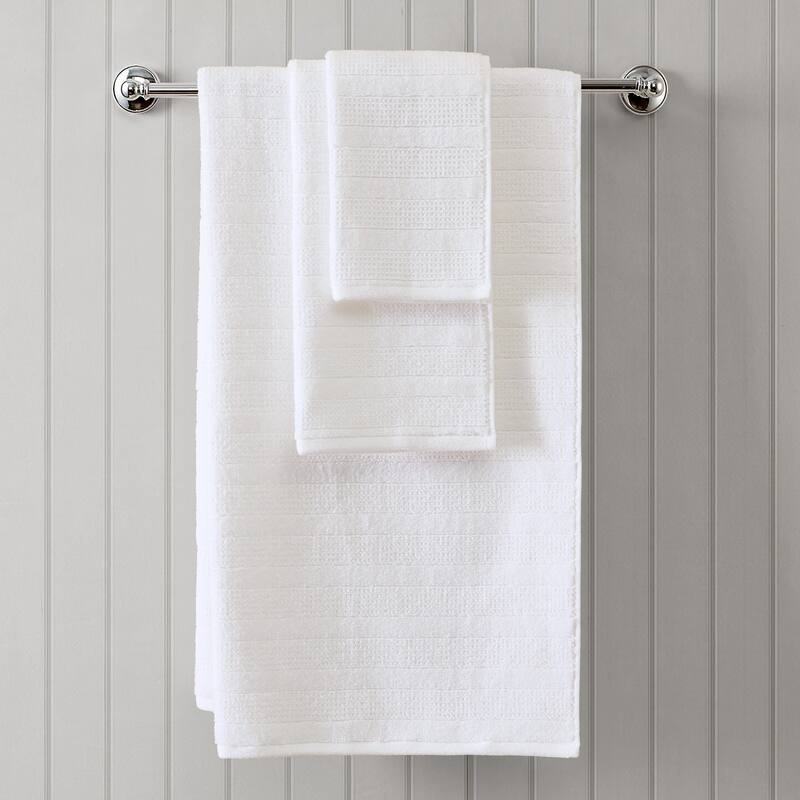 Martha Stewart Bedford Cottage 100% Cotton 6 Piece Towel Sets (Bath Towel/Hand Towel/Washcloth) - 6 Piece