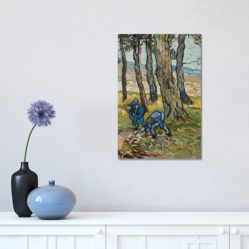 iCanvas "The Diggers, 1889" by Vincent van Gogh Canvas Print - 18x12x1.5