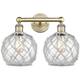 Option Antique Brass / Clear Glass with White Rope