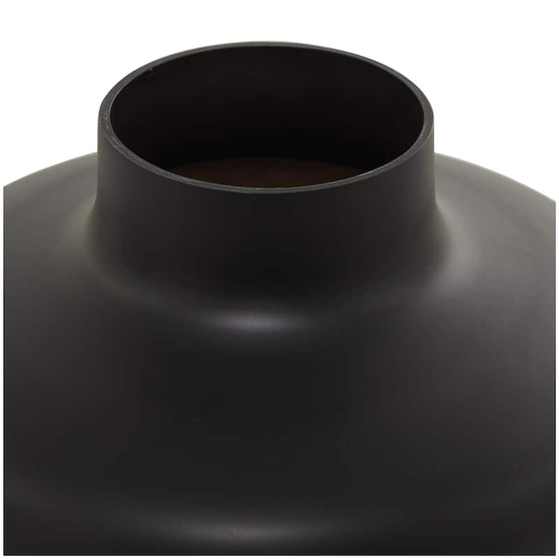Glass Decorative Vase - Black - Roche River Decor