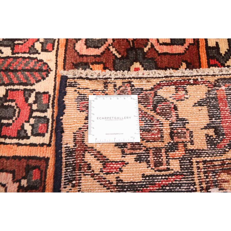 ECARPETGALLERY Hand-knotted Kayseri Vintage Dark Red Wool Rug - 5'1 x 9'1