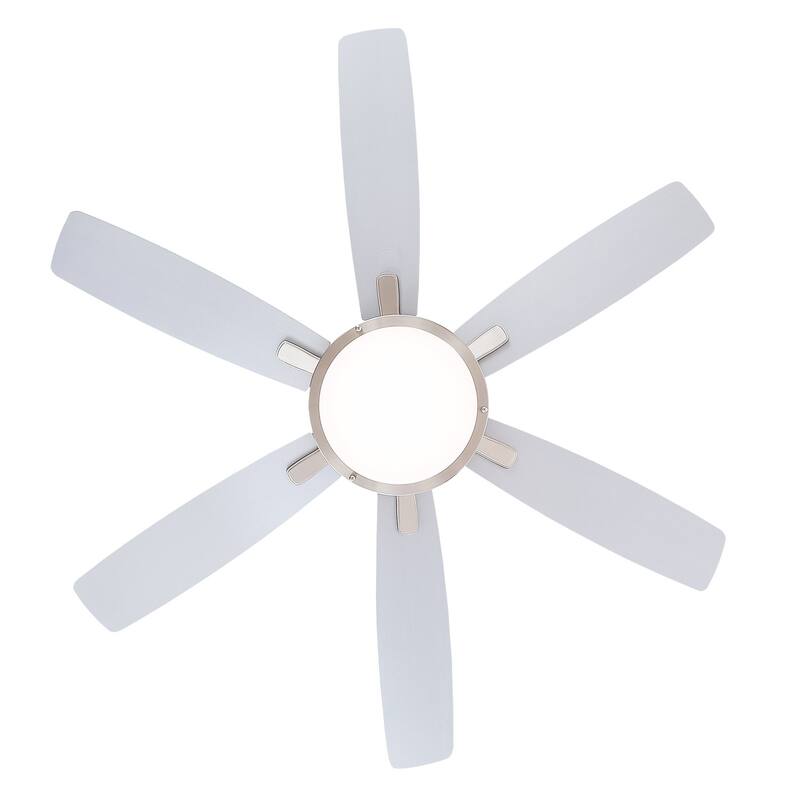 52" Ceiling Fan with Light and Remote,3 Color LED Light,Retracable Blades - 52 Inches