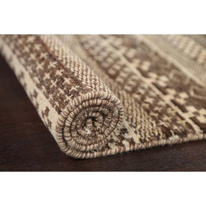 Tribal Geometric Gabbeh Kashkoli Oriental Wool Area Rug Hand-knotted - 3'2" x 5'1"