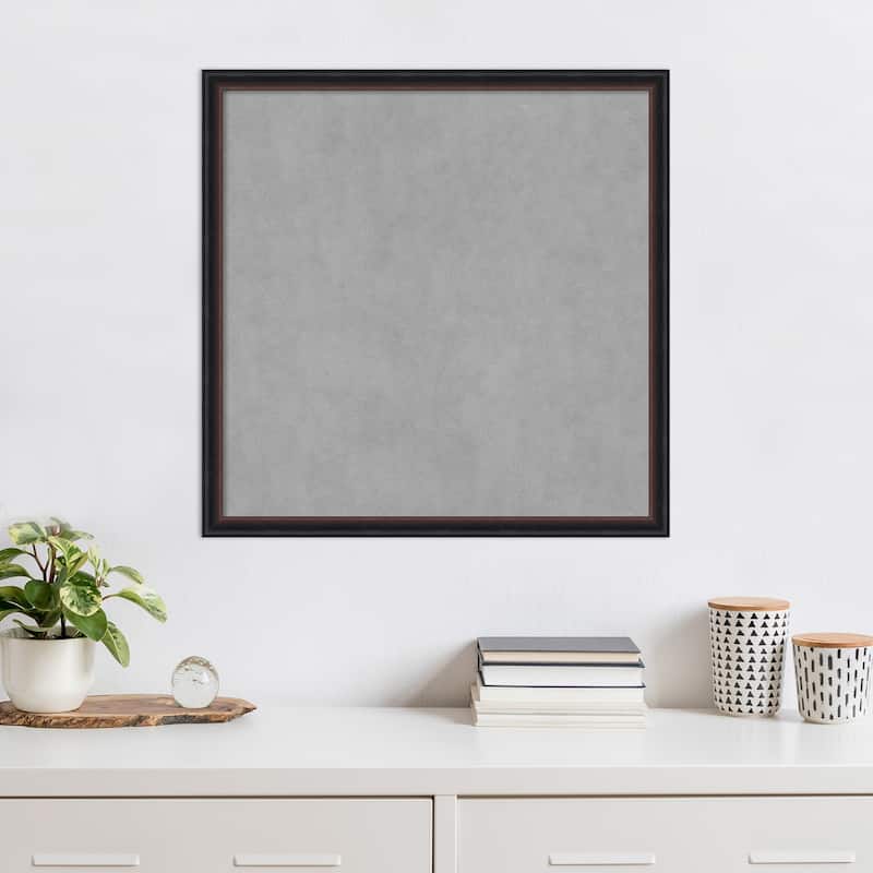 Amanti Art Salon Scoop Red Black Framed Magnetic Board