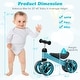 preview thumbnail 2 of 18, 4 Wheels Baby Balance Bike Toy - 18.5" x 7.5"x 14.5"