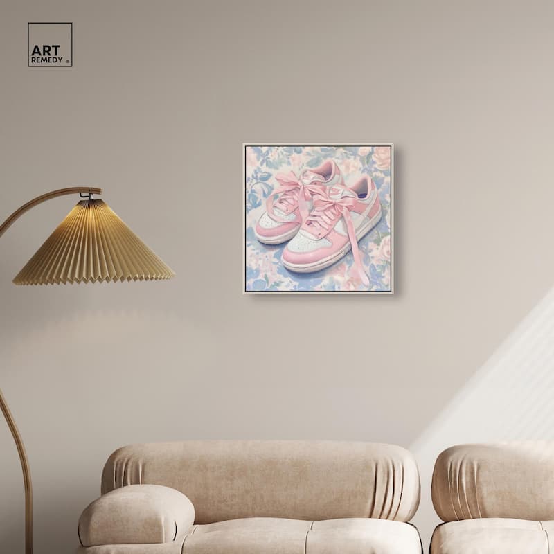 Gentle Ribbon Sneakers Canvas by Art Remedy