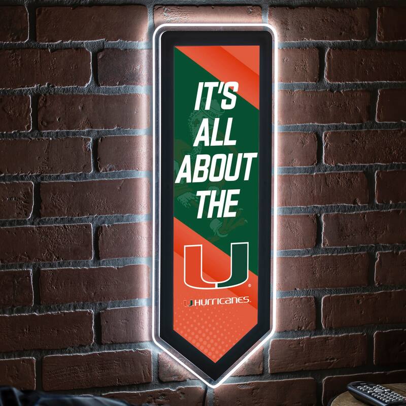 University of Miami Plug-in LED Lighted Sign