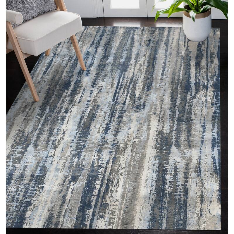 Mystique Speria Modern & Contemporary Abstract Hand-Knotted Area Rug - 12' x 15'