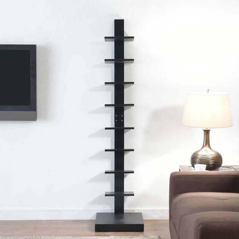 Proman Products Spine Standing Bookshelf, 15”W x 15“D x 67”H