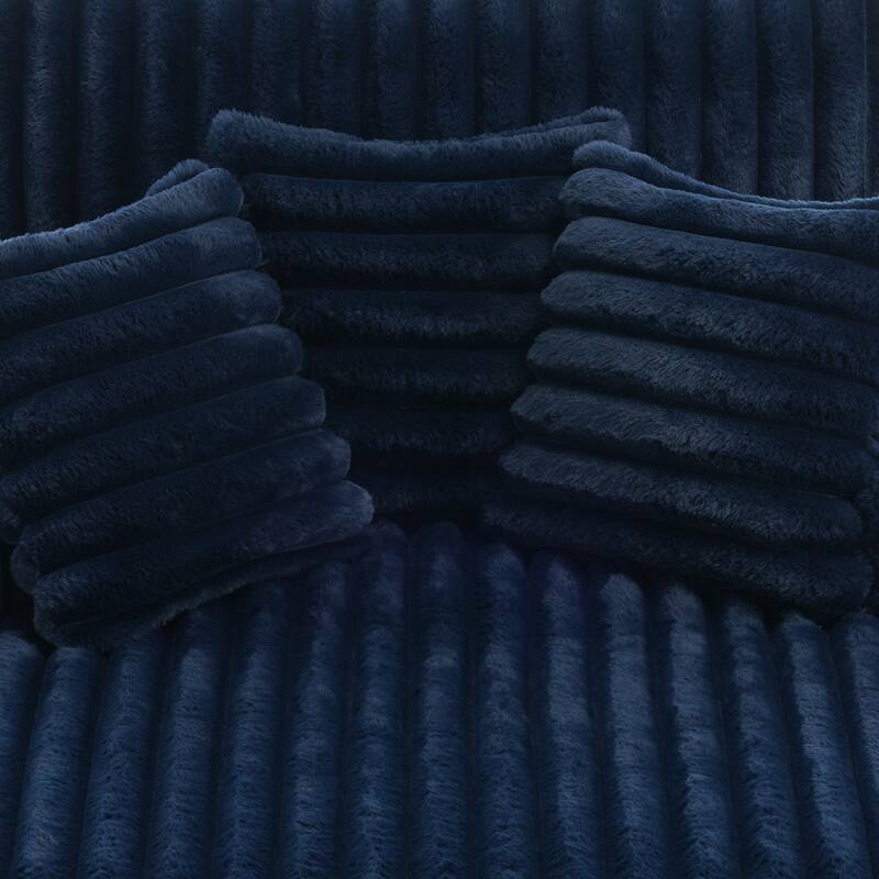 42"W Upholstered Chaise Lounge Sofa Bed with Pillow and Cup Holder