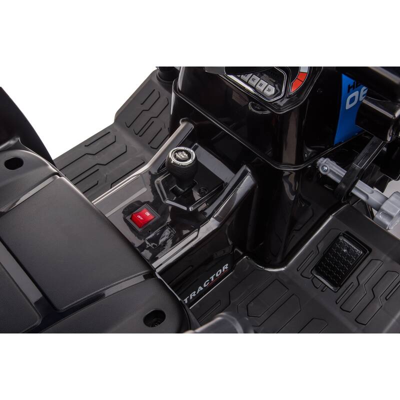 Ride on Tractors with Parent Remote Control, Pedal Tractors Ride on Car Toy Blue Battery Powered Electric Vehicle