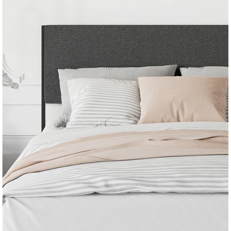 Upholstered Platform Bed Frame with 2 Storage Drawers