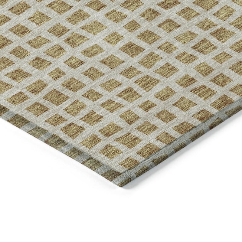 HomeRoots Geometric Transitional Rectangle Outdoor Rug