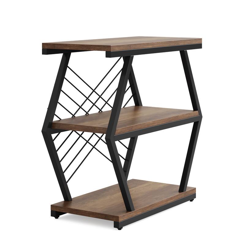 3-tier Rectangular End Side Table for Living Room