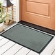 preview thumbnail 13 of 16, George Towne Living-24x36 Fashion Forward OVERSIZED Indoor/Outdoor Mat - 24x36 Grey