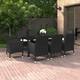Option Black 78.7" x 39.4" x 29.1" 9-Piece