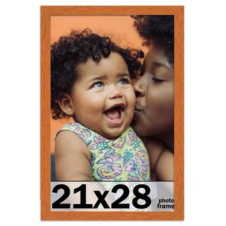 21x28 Frame Honey Pecan Brown Picture Frame - Modern Photo Frame - Bed ...