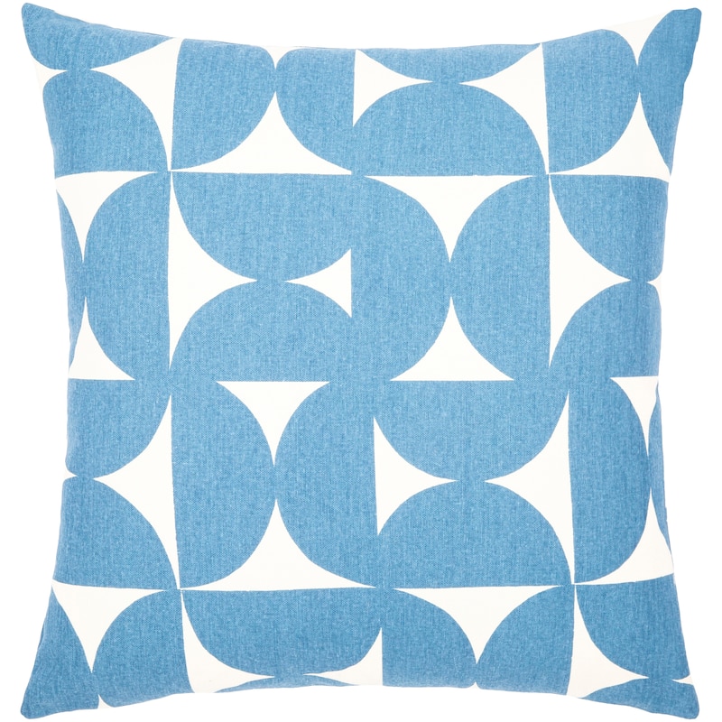 Livabliss Sanaya Half Circle Print Geometric Throw Pillow