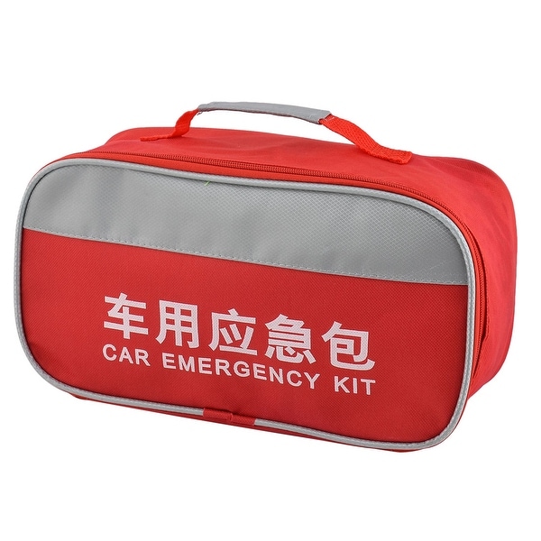 Home Office Outdoor Oxford Cloth First Responder Aid Rescue Storage Bag Red