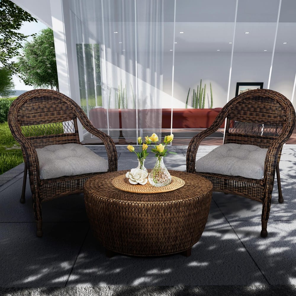 Klear Vu Outdoor U-Shaped Performance Fabric Seat Cushions Set of 2