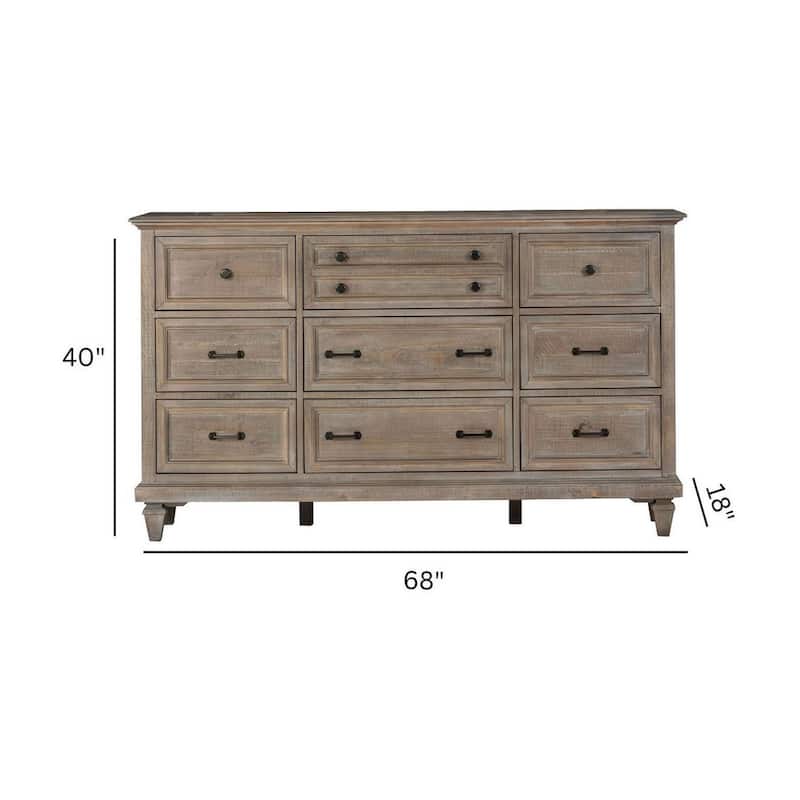 Magnussen Home Lancaster Dovetail Grey Drawer Dresser