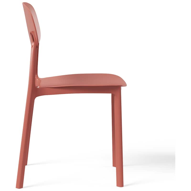 Frond and Form Outdoor Patio Stacking Dining Side Chair (Set of 2)