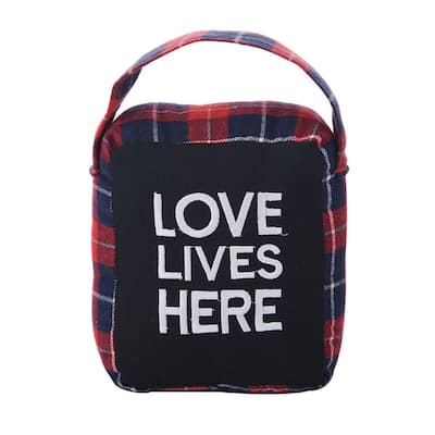 Elements Love Lives Here Door Stopper, 6 Inch - N/A