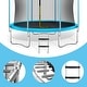 preview thumbnail 7 of 5, Trampoline with Safety Enclosure Net, Basketball Hoop and Ladder Recreational Trampoline