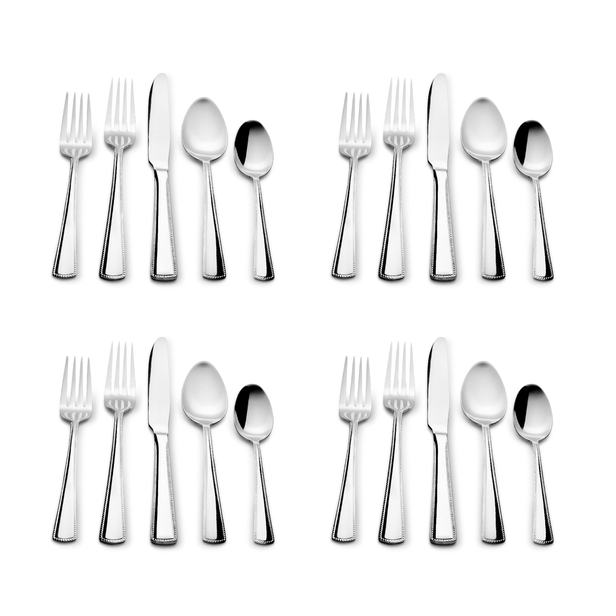 Roberts & Belk Hadley 20-Piece Flatware Set Service for 4 - Bed
