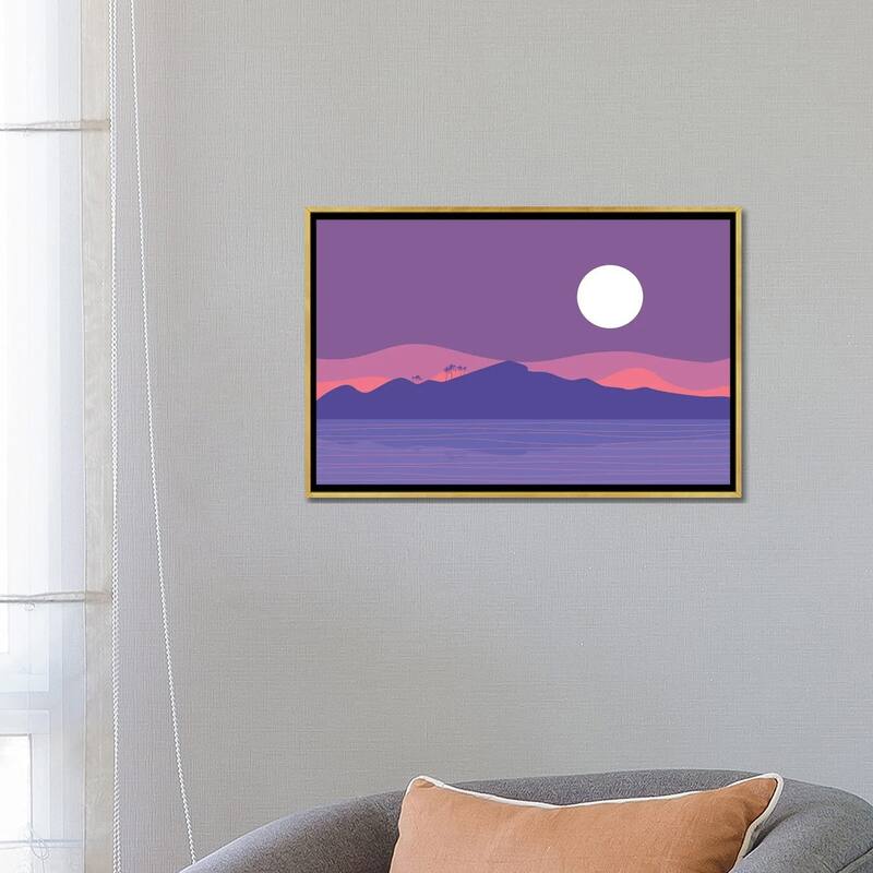 iCanvas "Tropical Landscape III" by The Old Art Studio Framed