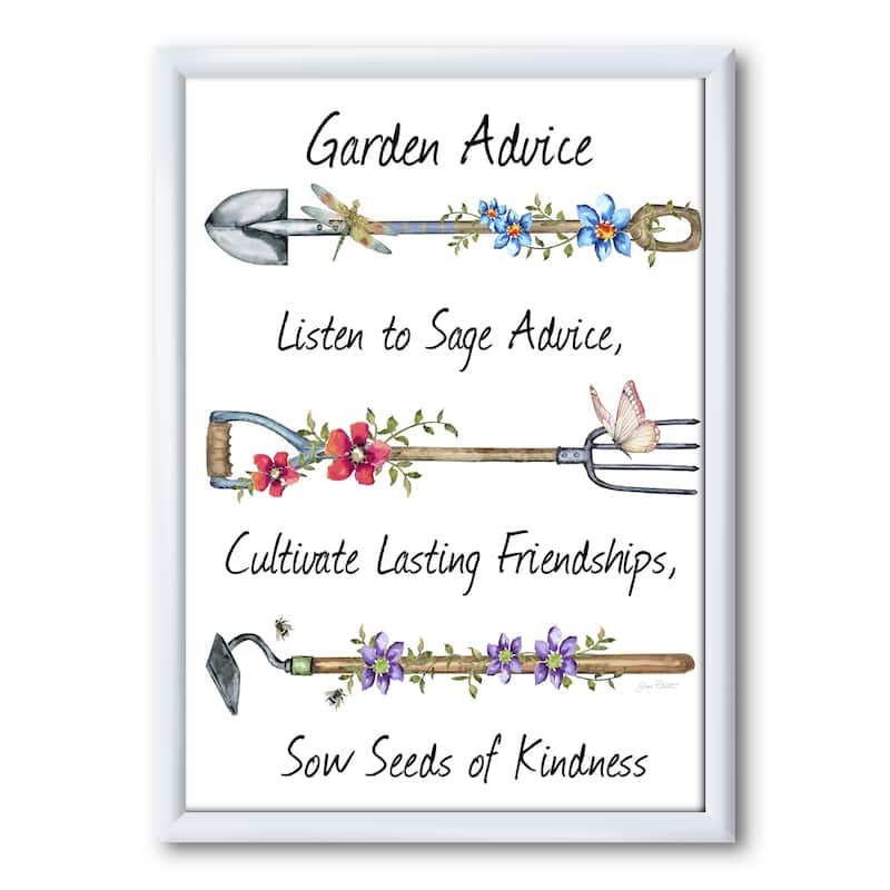 Designart "Garden Inspiration-D" Cottage Framed Art Print